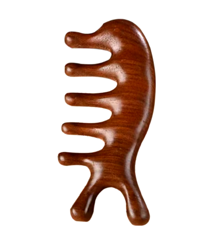 Wood Scalp Massager