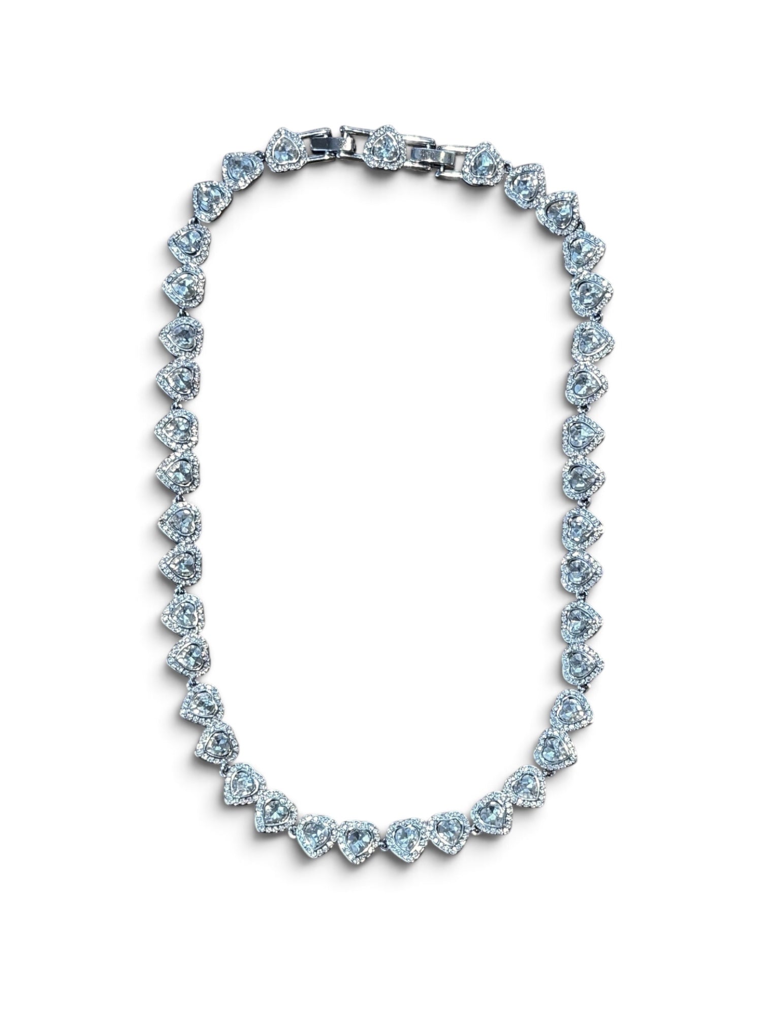 Hearts on Ice crystal necklace