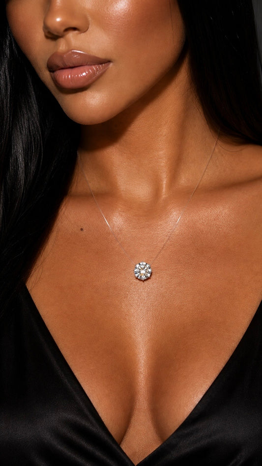 Invisible Moissainte  Floating Necklace