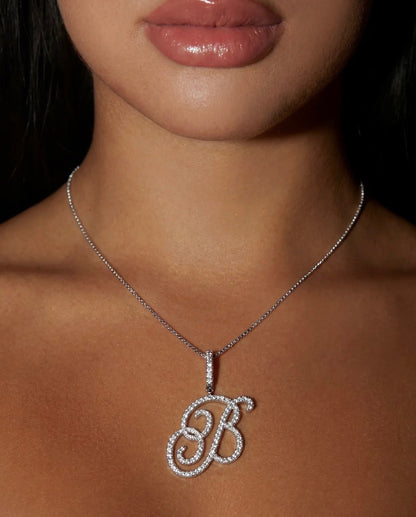 Custom Diamond Initial Necklace